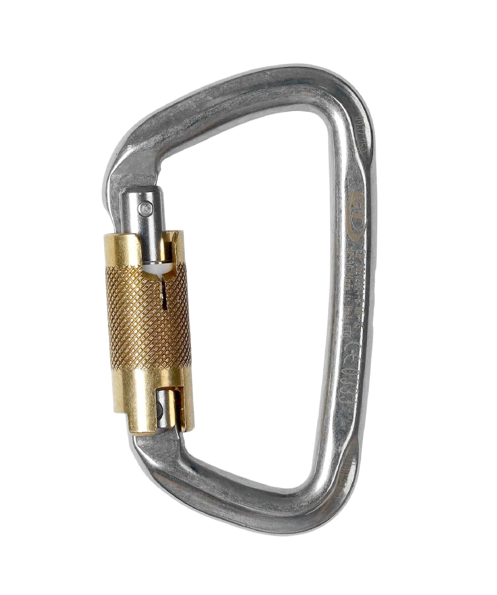 Karabinek Climbing Technology D-Shape Stainless Steel TG – steel