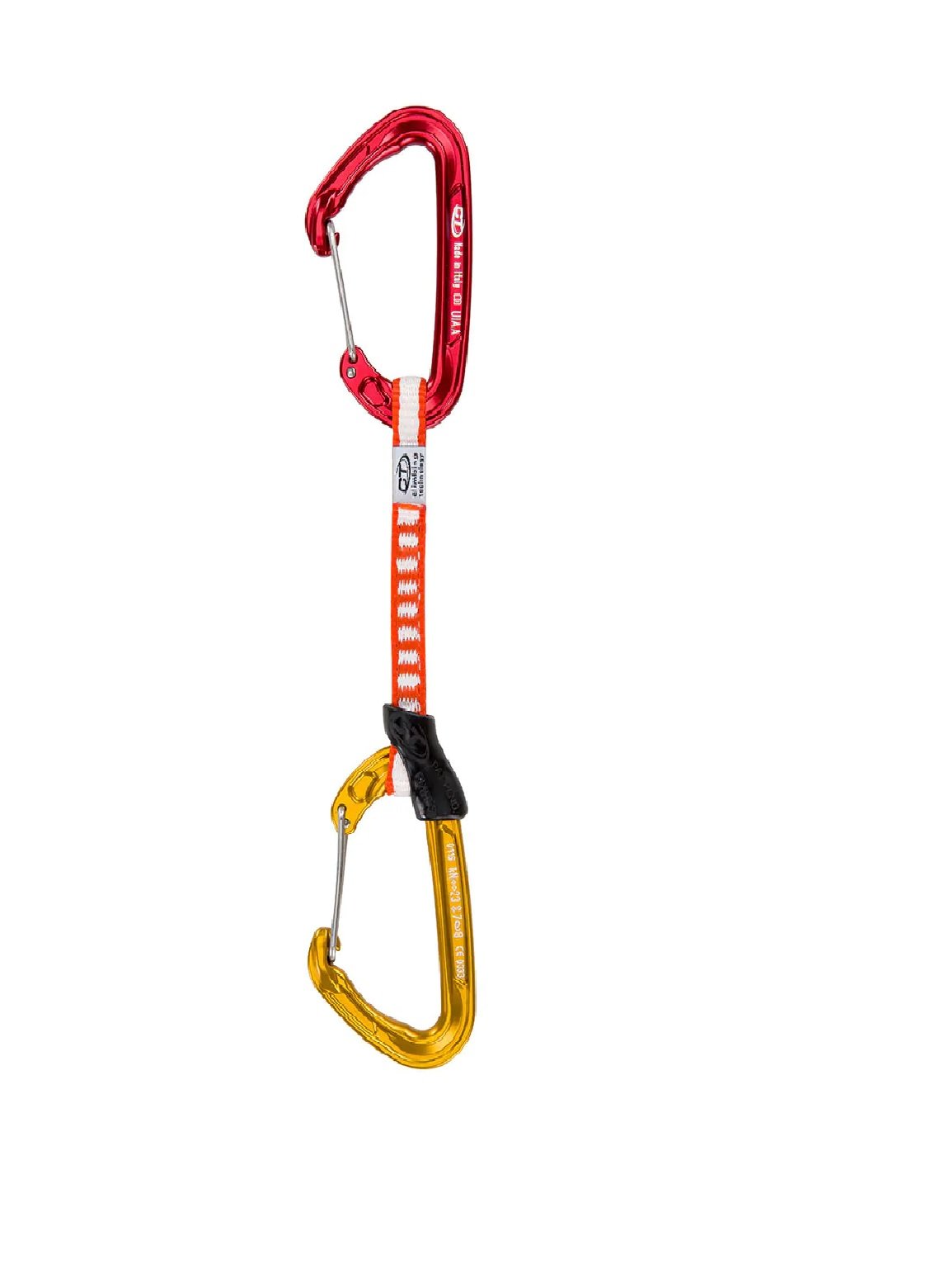 Ekspres FLY-WEIGHT EVO SET DY 12cm red/gold Climbing Technology