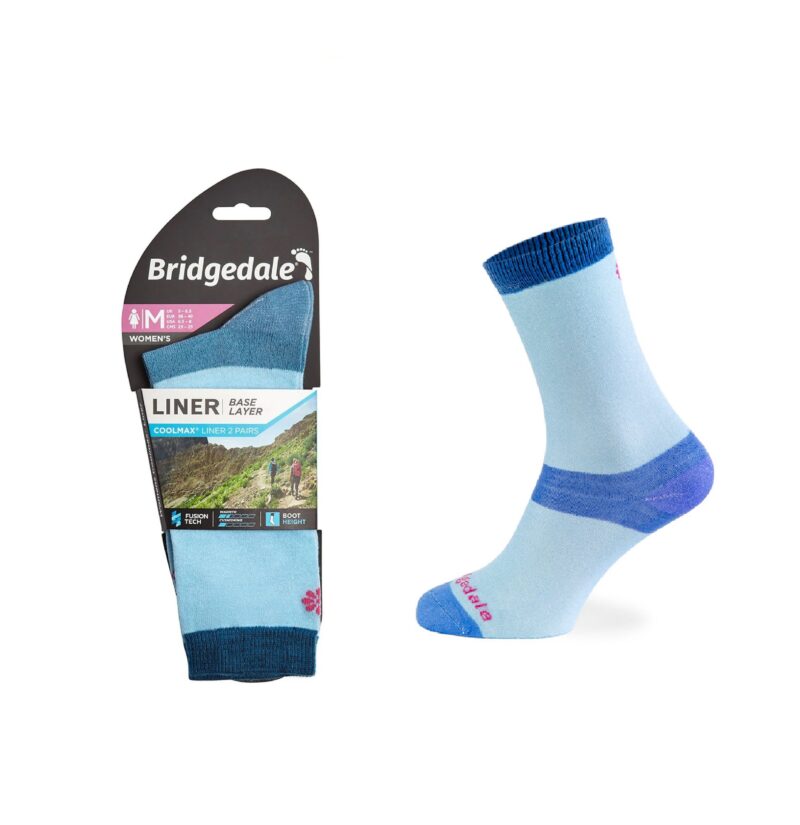 Skarpety Bridgedale LINER BL COOL 2 pary LD sky M