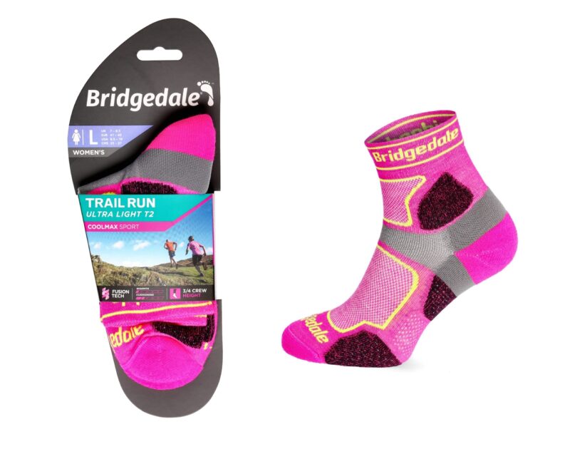 Skarpety Bridgedale UL T2 COOLMAX 3/4 LD pink S