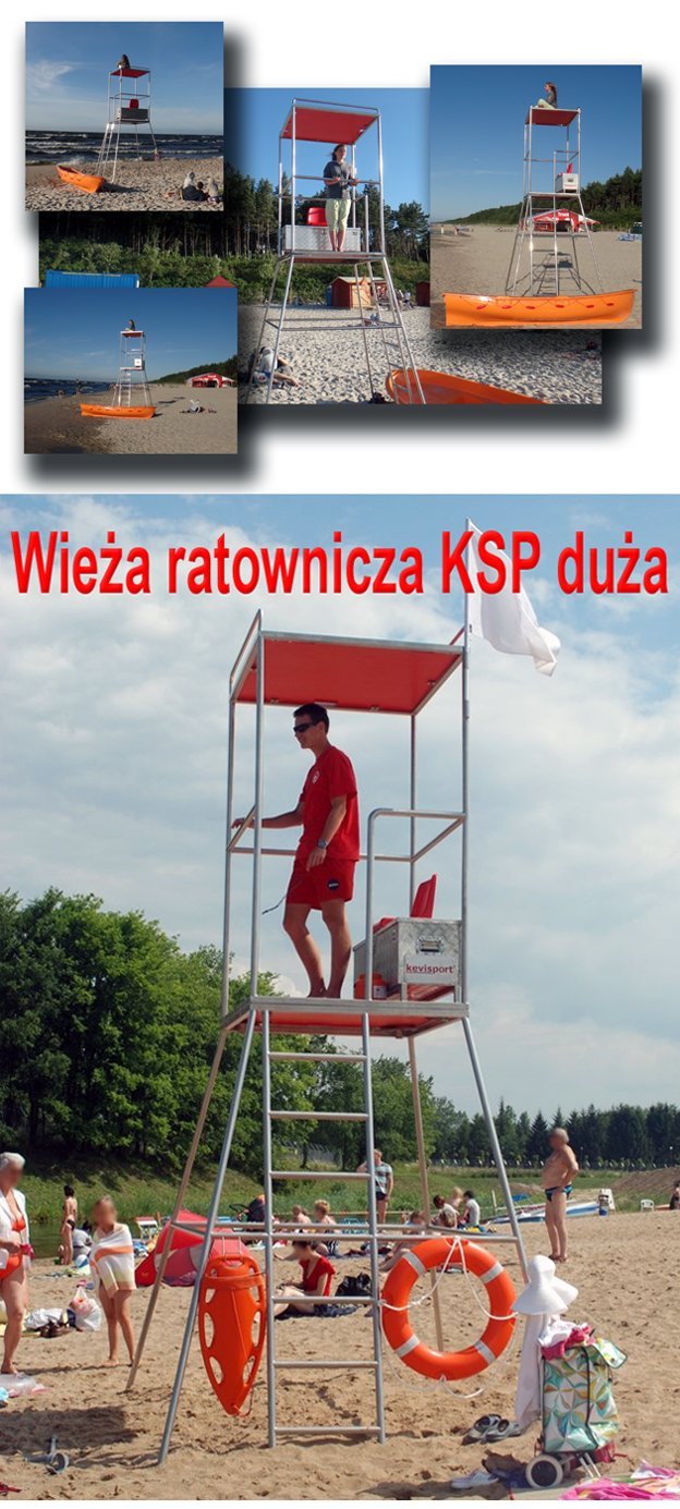 WIEŻA RATOWNICZA DUŻA KSP (PLAŻOWA - KĄPIELISKOWA)