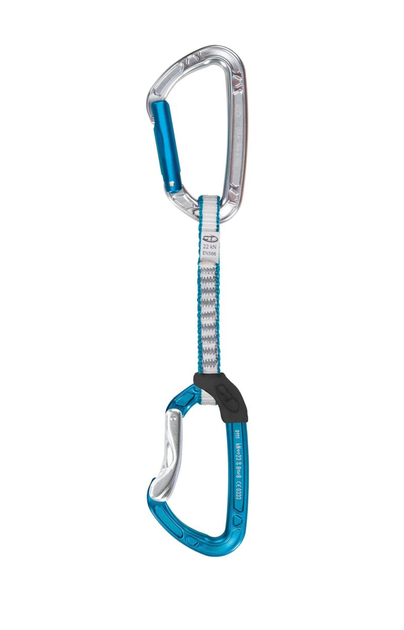 Ekspres AERIAL PRO SET DY white/blue 12cm Climbing Technology