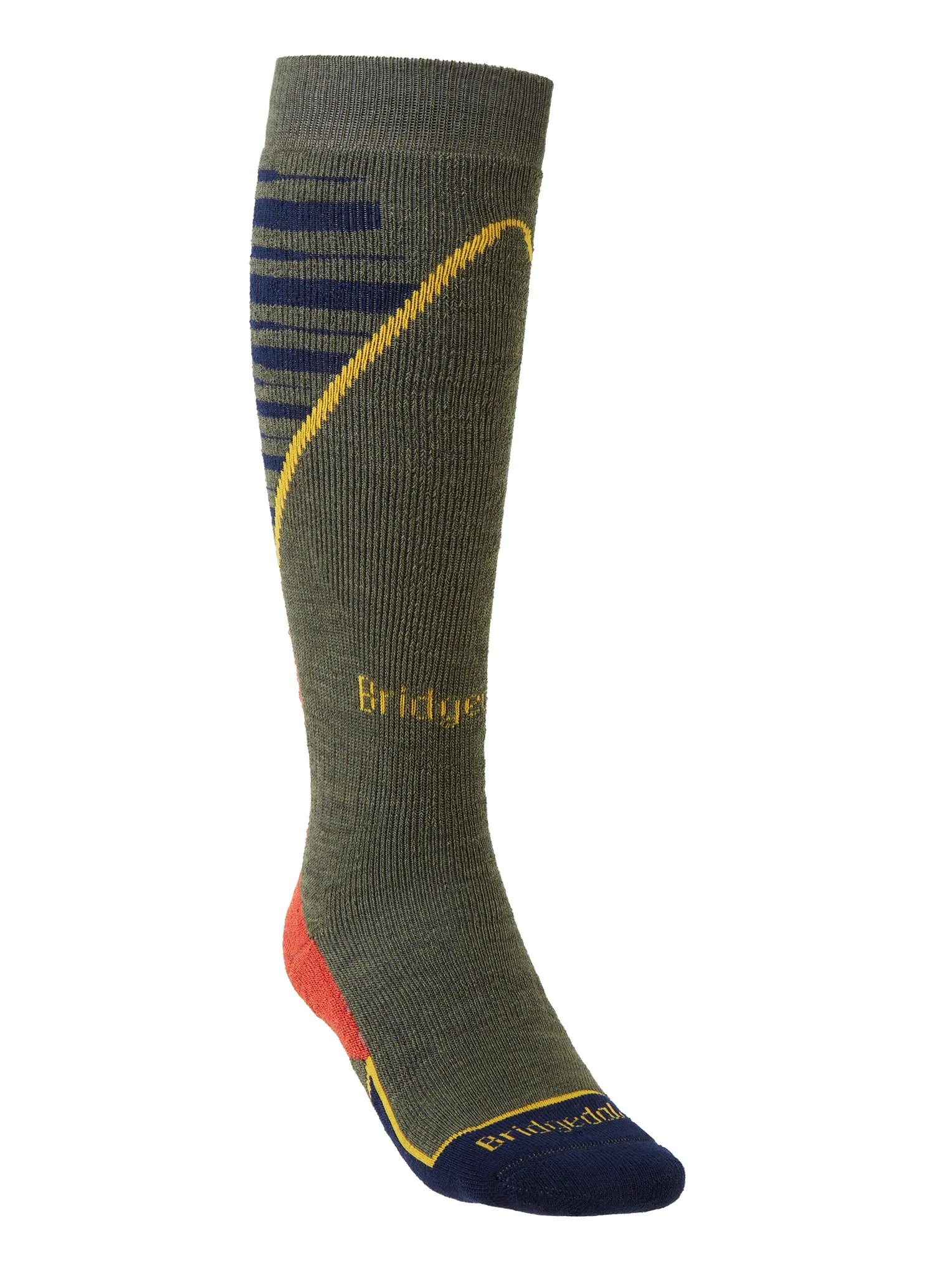Skarpety Bridgedale SKI MW+ END P olive/navy S