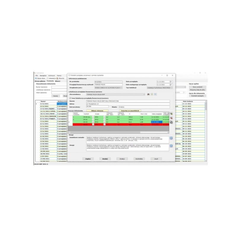Program komputerowy Hydroserwis - licencja dożywotnia