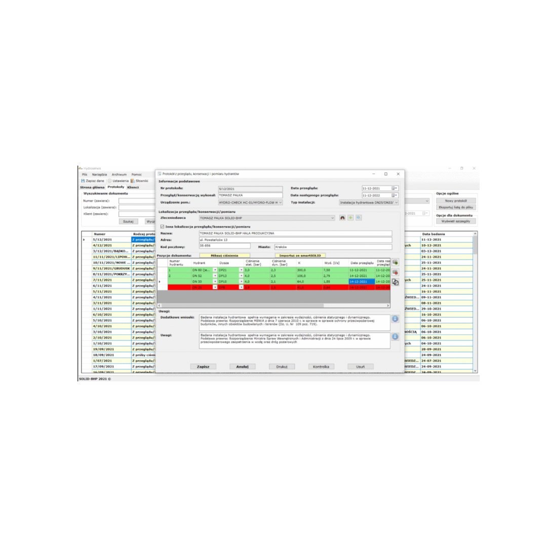 Program komputerowy Hydroserwis – licencja dożywotnia