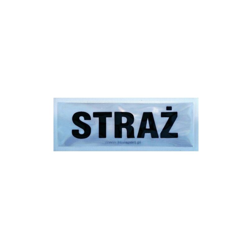 Naszywka odblaskowa mała STRAŻ z rzepem