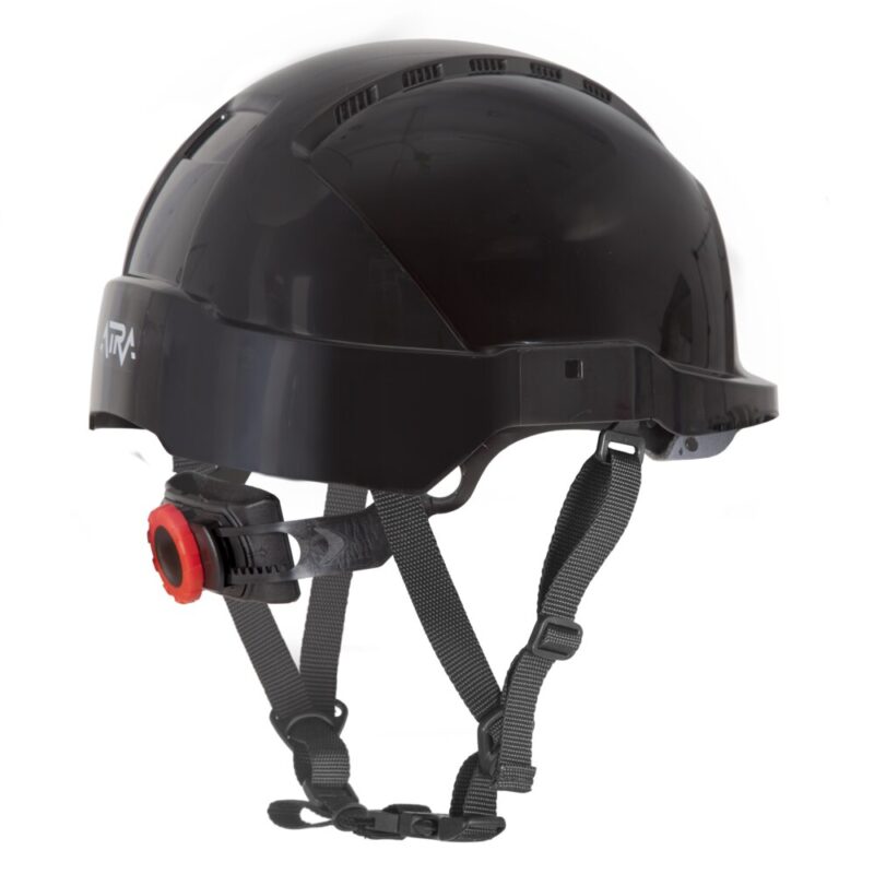 Kask hełm ochronny przemysłowy roboczy czarny PROTEKT ATRA 10V