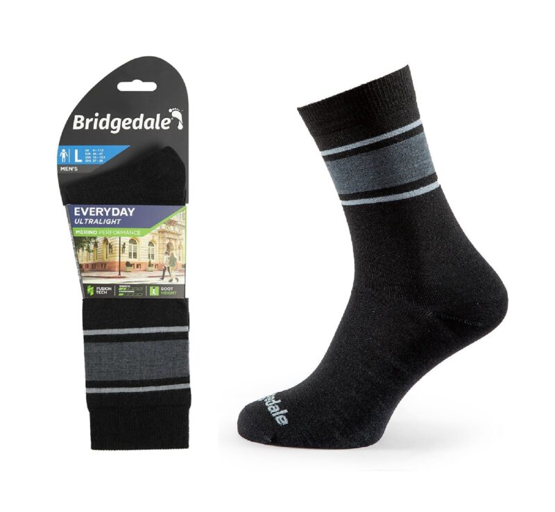 Skarpety Bridgedale EVERYDAY UL END black/gry XL