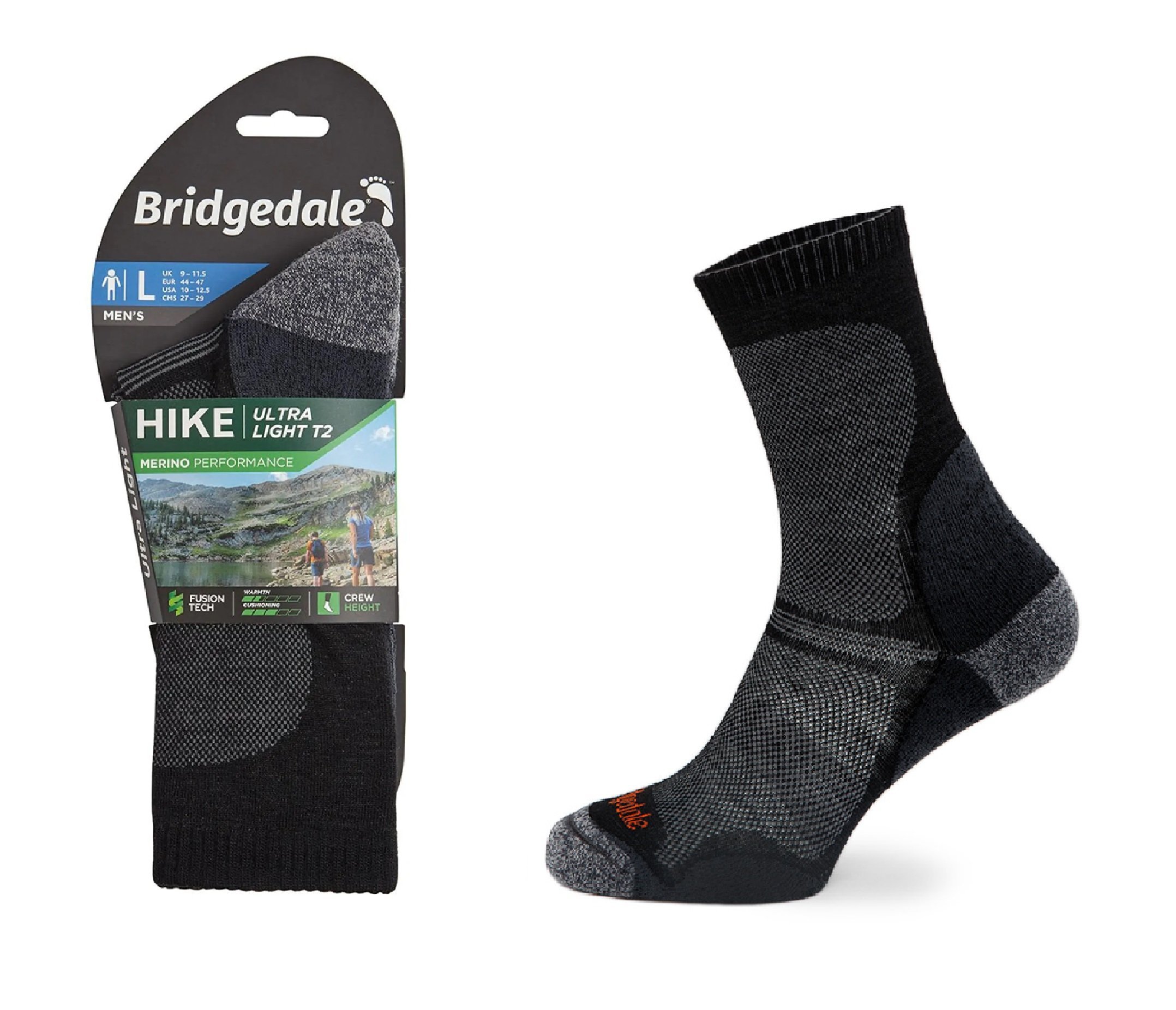 Skarpety Bridgedale HIKE UL END BO ORI black S