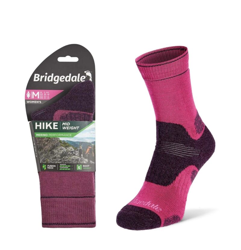 Skarpety Bridgedale HIKE MW END BO ORI LD berry S