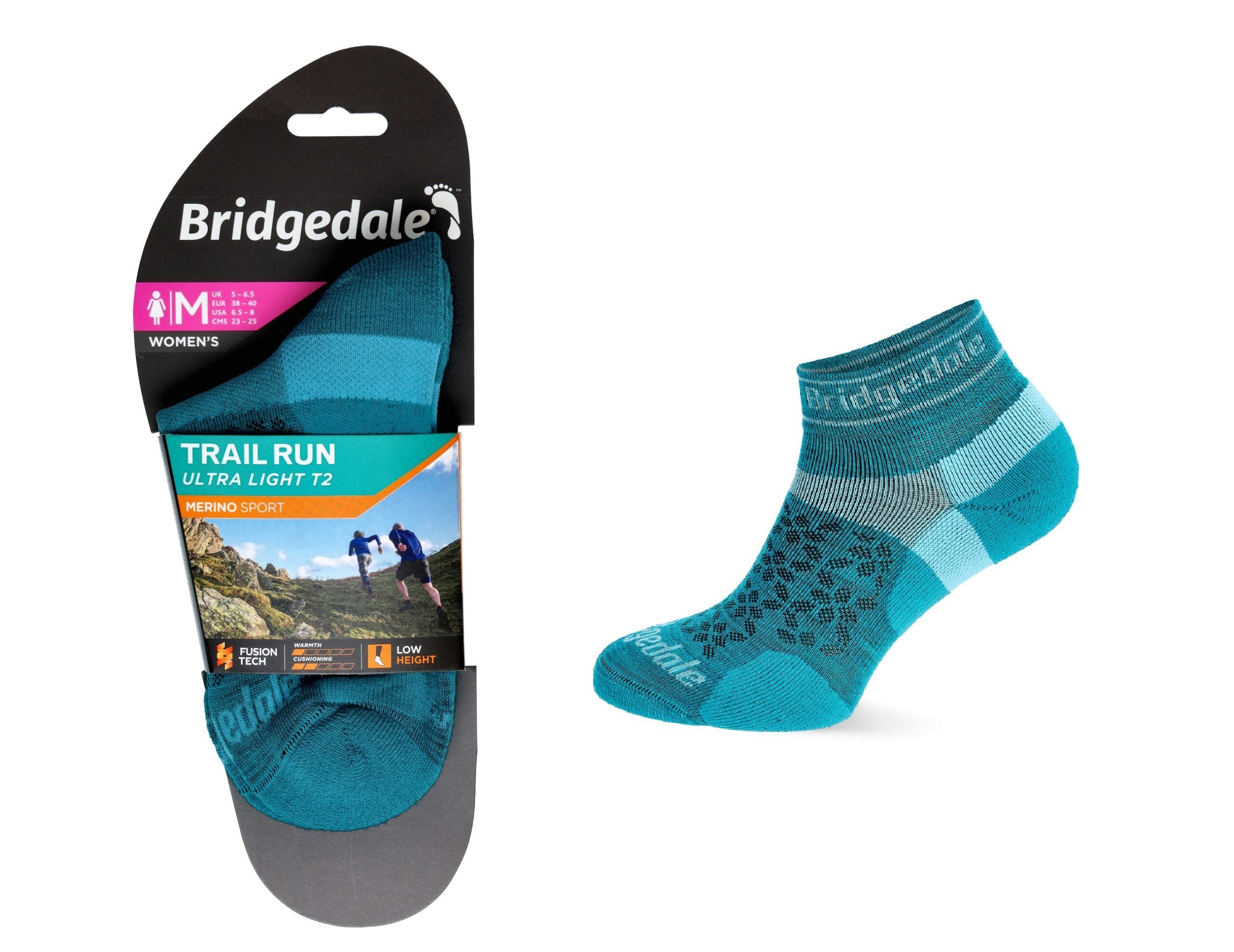 Skarpety Bridgedale UL T2 MERINO SPORT LD teal S