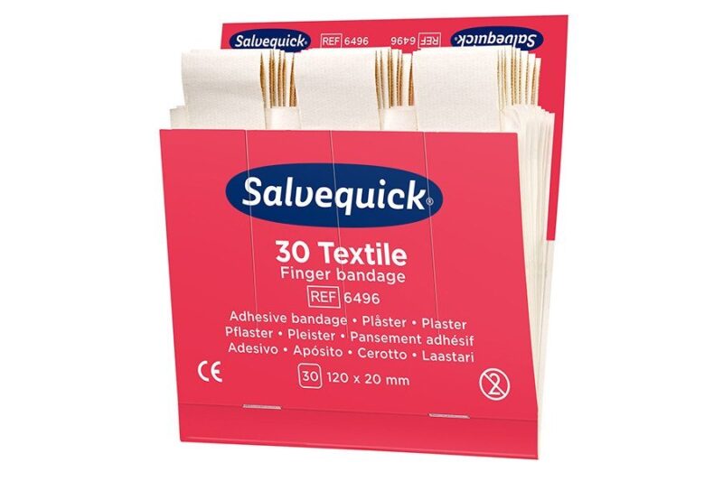 Długie plastry opatrunkowe tekstylne Salvequick Cederroth REF 6496