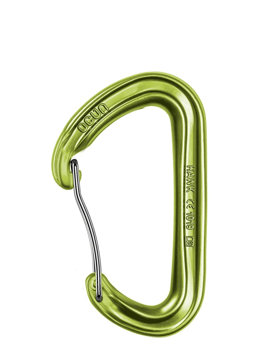 Karabinek zatrzaśnik karabińczyk Ocun HAWK WIRE green