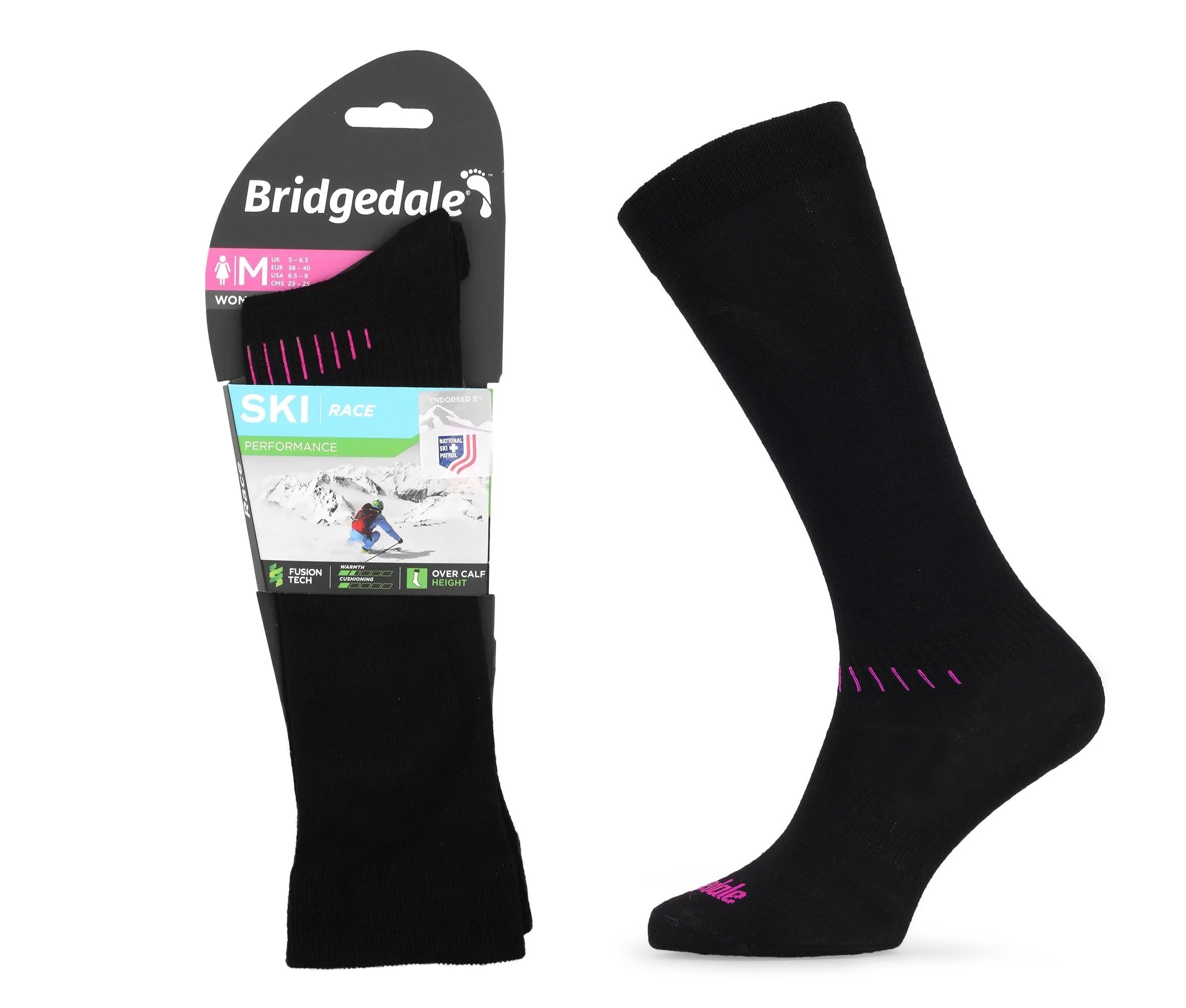 Skarpety Bridgedale SKI RACE LD black/pink L