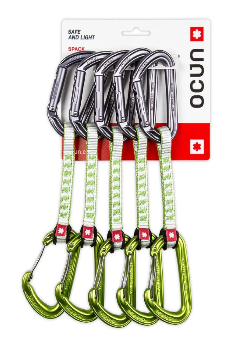 Zestaw ekspresów wspinaczkowych Ocun HAWK QD COMBI DYN 11 green