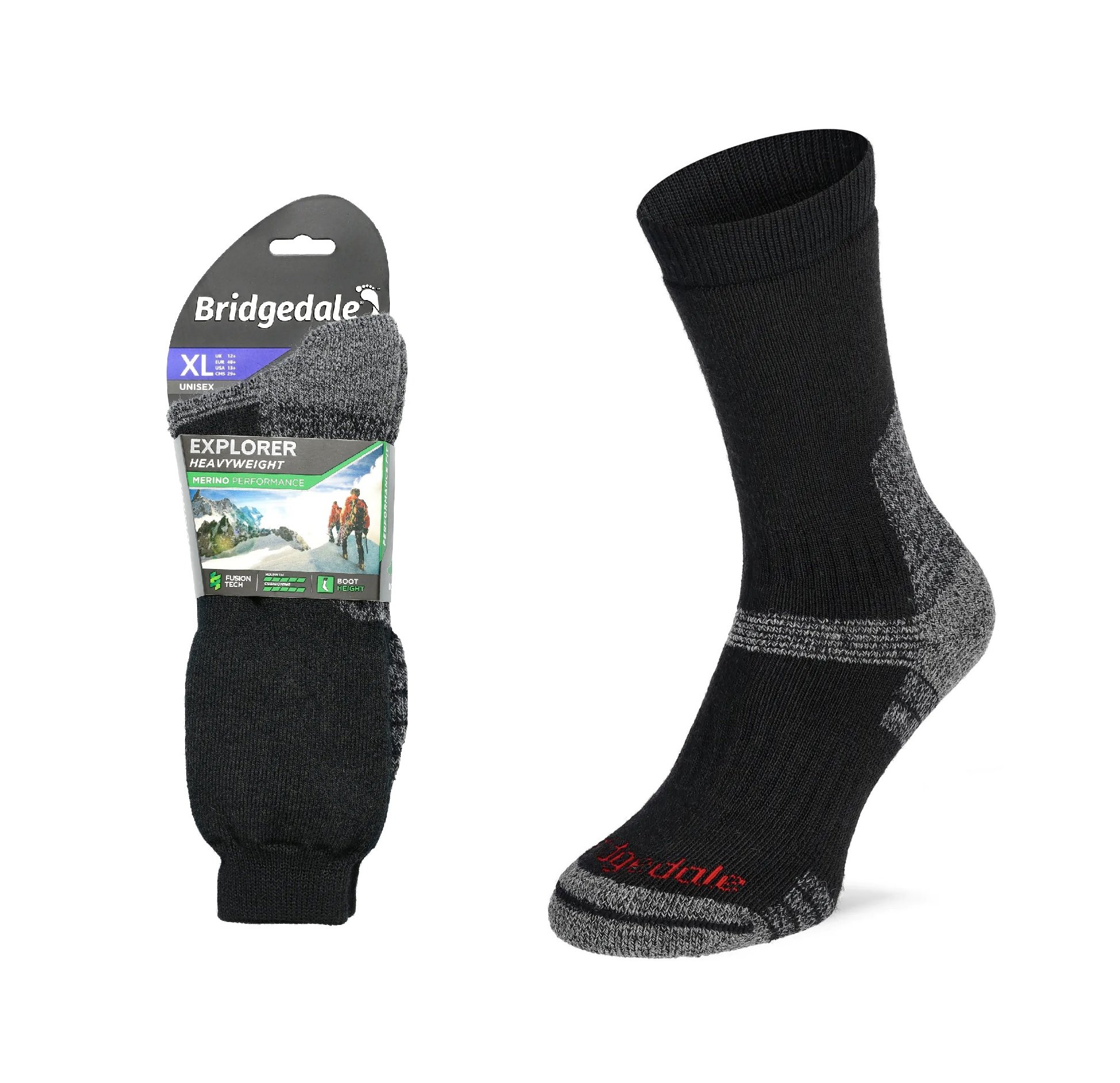 Skarpety Bridgedale EXPLORER HW END BOOT black L
