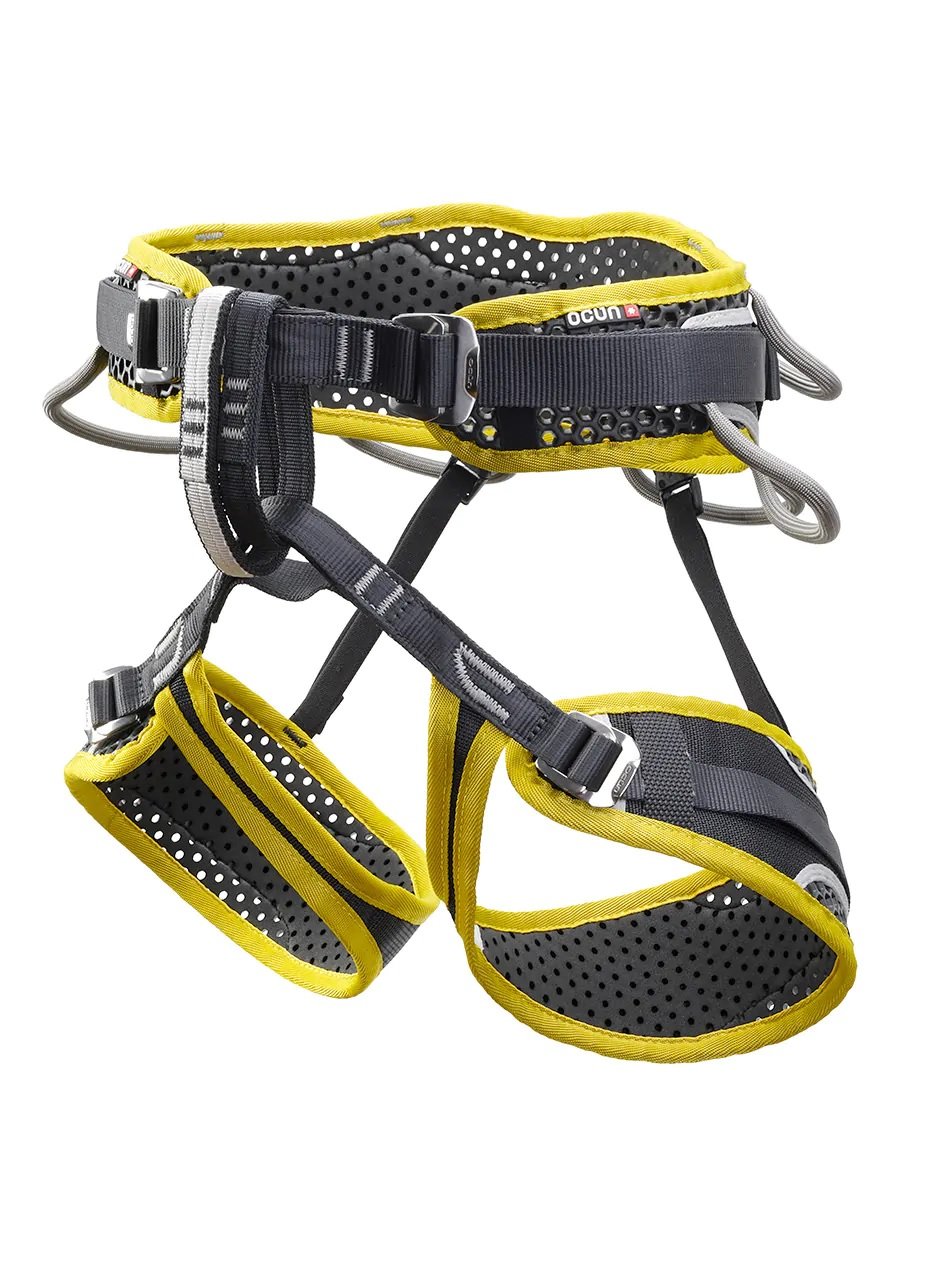 Uprząż wspinaczkowa Ocun WEBEE QUATTRO black/yellow XS/M