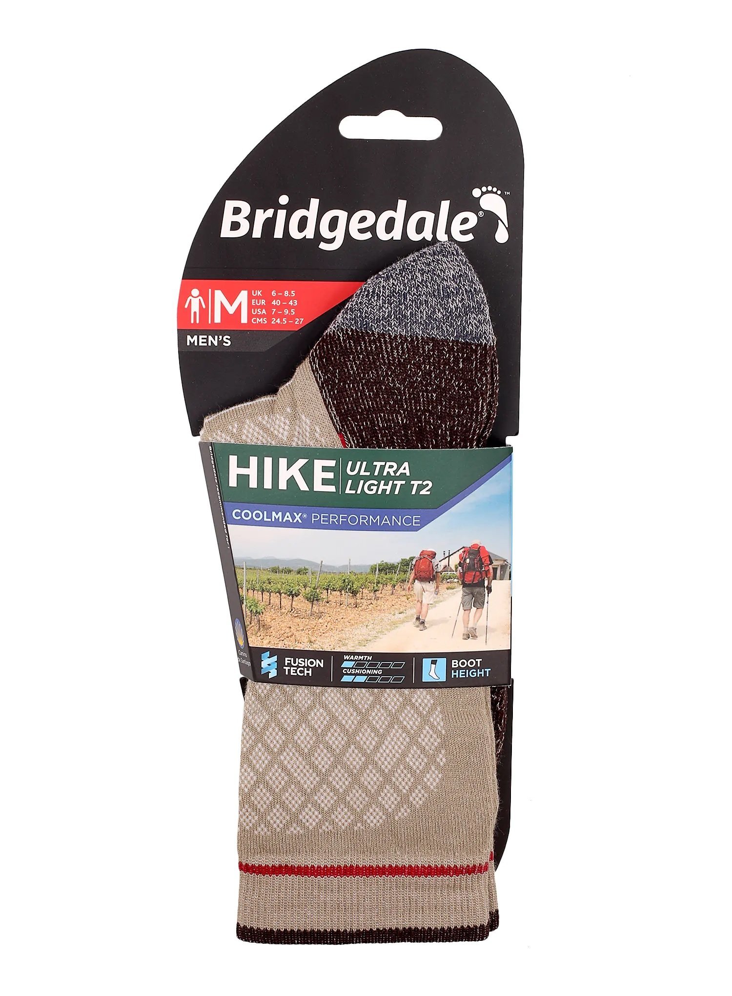 Skarpety Bridgedale HIKE UL COOL PERF B stone XL