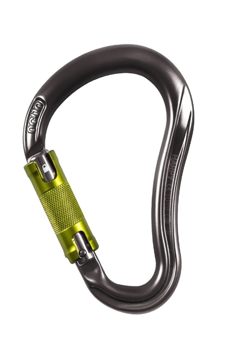 Karabinek zatrzaśnik karabińczyk Ocun HARPY HMS TWIST anthracite/green
