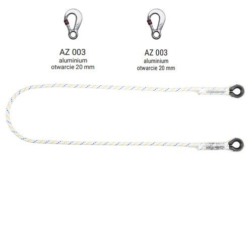 LB 101 - Linka bezpieczeństwa z zatrzaśnikami AZ003, AZ003 - dł. 1.9 m