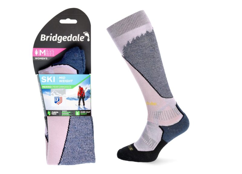 Skarpety Bridgedale SKI MW END P LD mauv/navy M