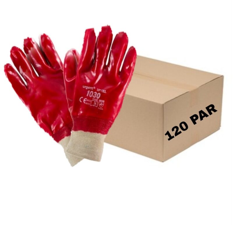 Rękawice URGENT impregnowane pokryte PCV 1030 r.10 x 120 PAR