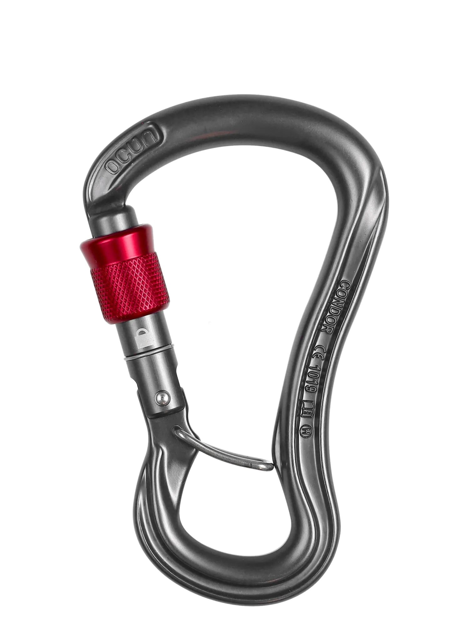 Karabinek zatrzaśnik karabińczyk Ocun CONDOR HMS SCREW anthracite/red