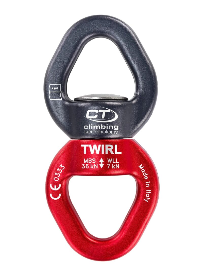 Krętlik TWIRL grey/red Climbing Technology