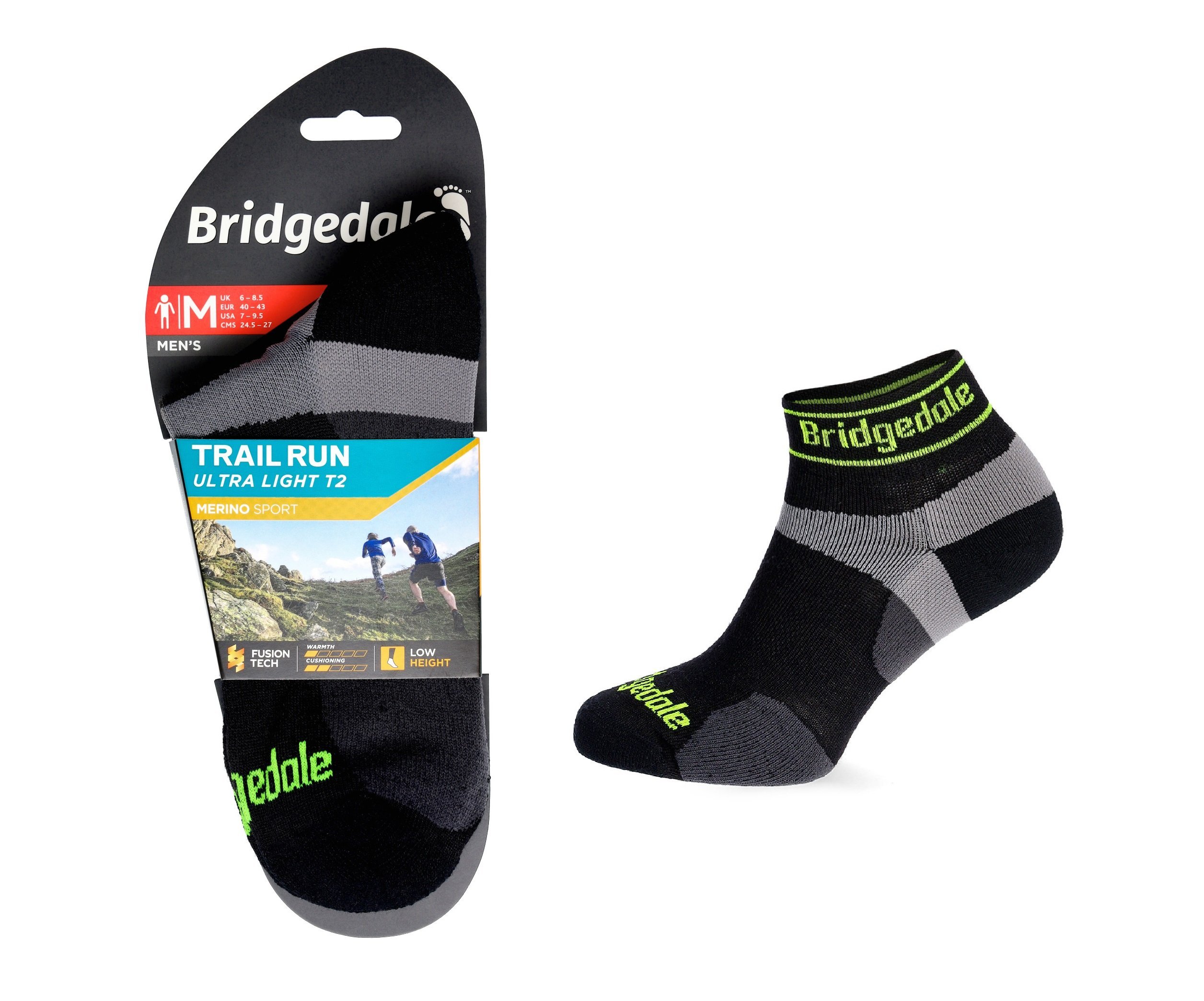 Skarpety Bridgedale UL T2 MERINO SPORT black M