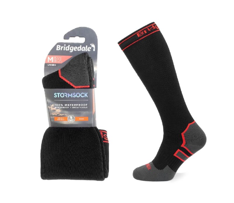 Skarpety Bridgedale STORM SOCK HW KNEE blk/red M