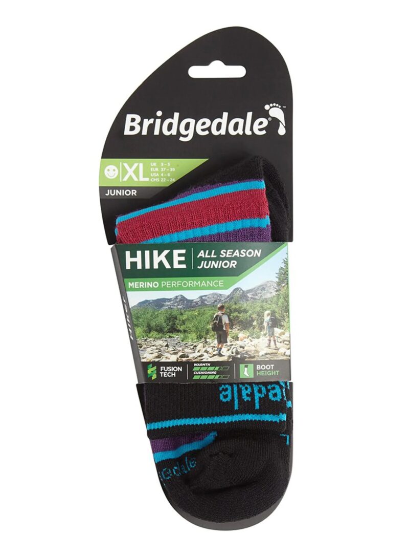 Skarpety Bridgedale HIKE JUNIOR END prp/blk L