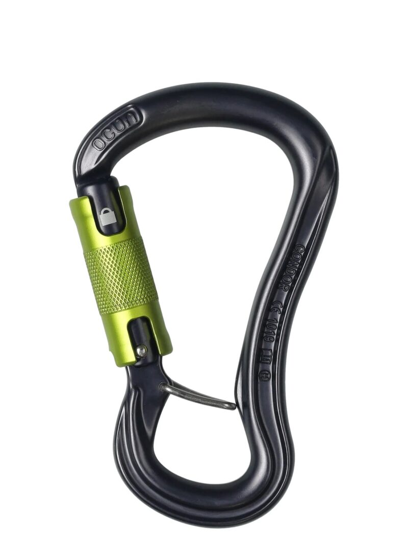 Karabinek zatrzaśnik karabińczyk Ocun CONDOR HMS TWIST anthracite/green