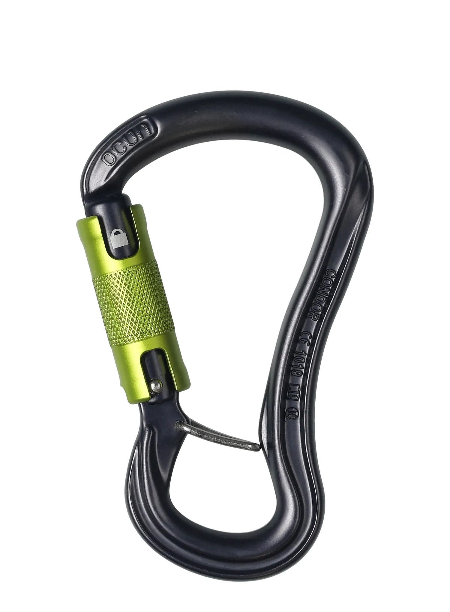 Karabinek zatrzaśnik karabińczyk Ocun CONDOR HMS TWIST anthracite/green