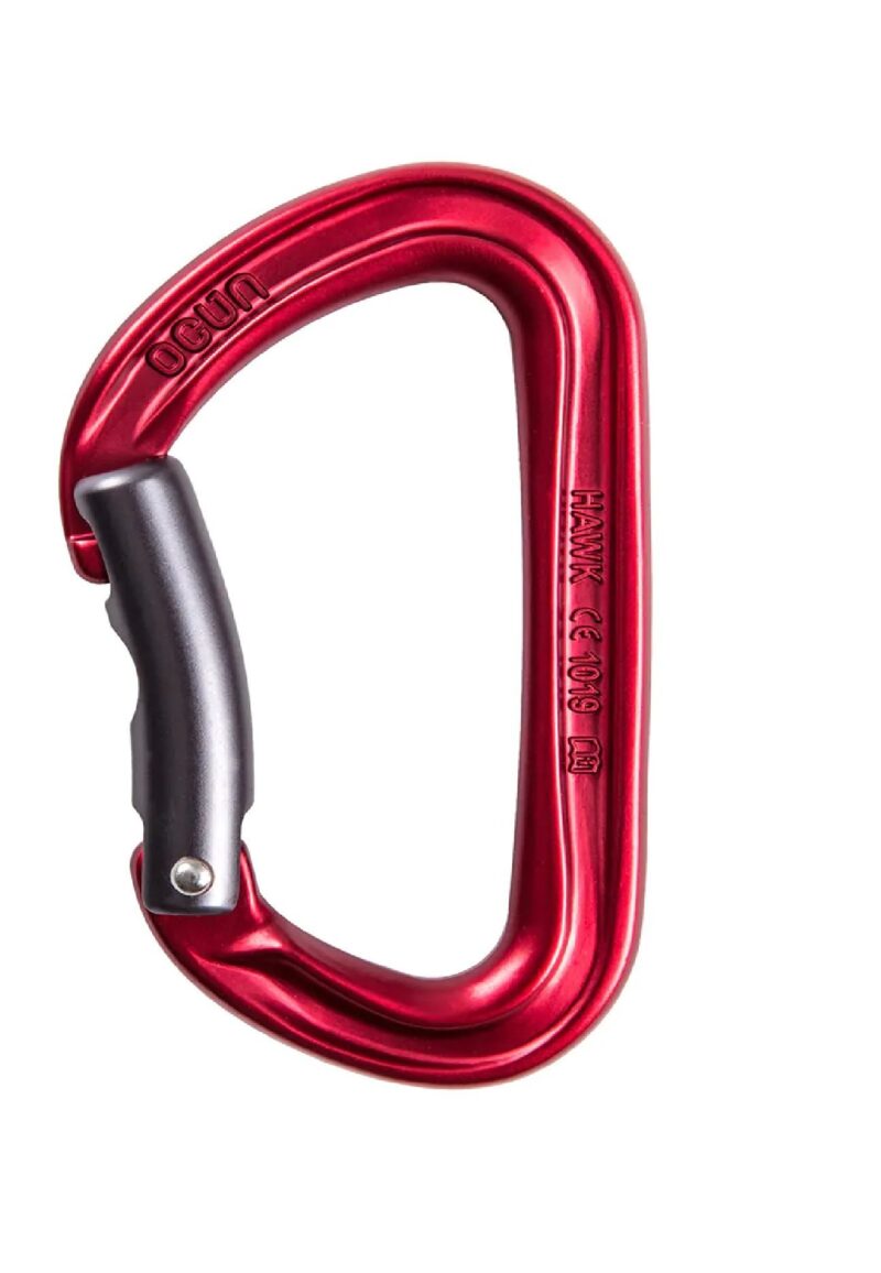 Karabinek zatrzaśnik karabińczyk Ocun HAWK BENT red