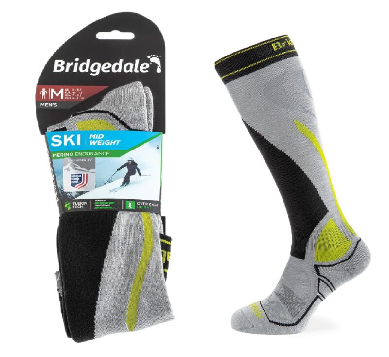 Skarpety Bridgedale SKI MW END grey/graphite M