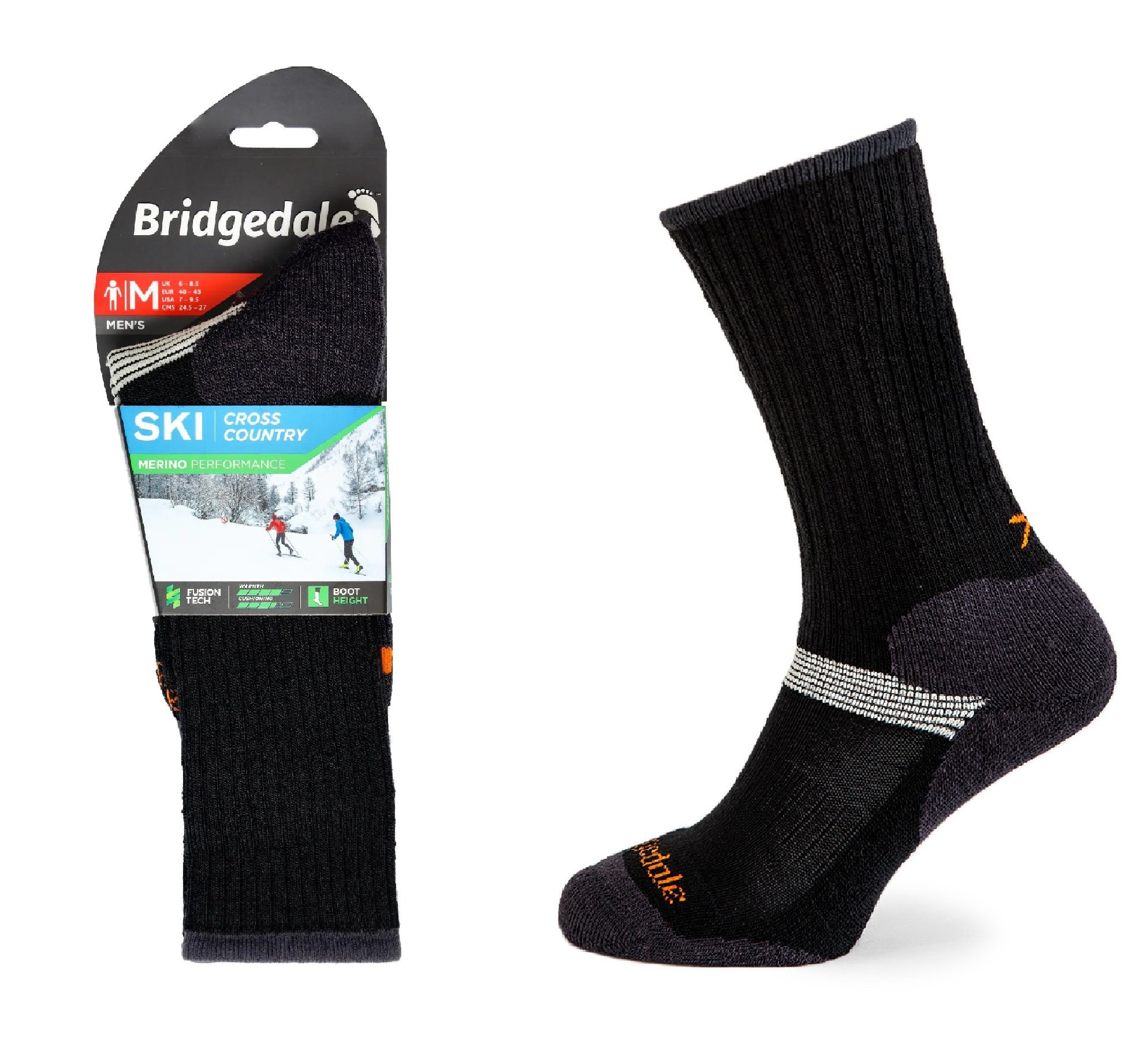 Skarpety Bridgedale SKI CROSS C black XL