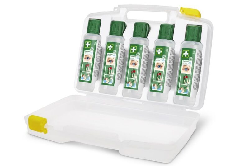 Walizka z płukankami Cederroth Eye Wash 5 x 500 ml REF 51011042