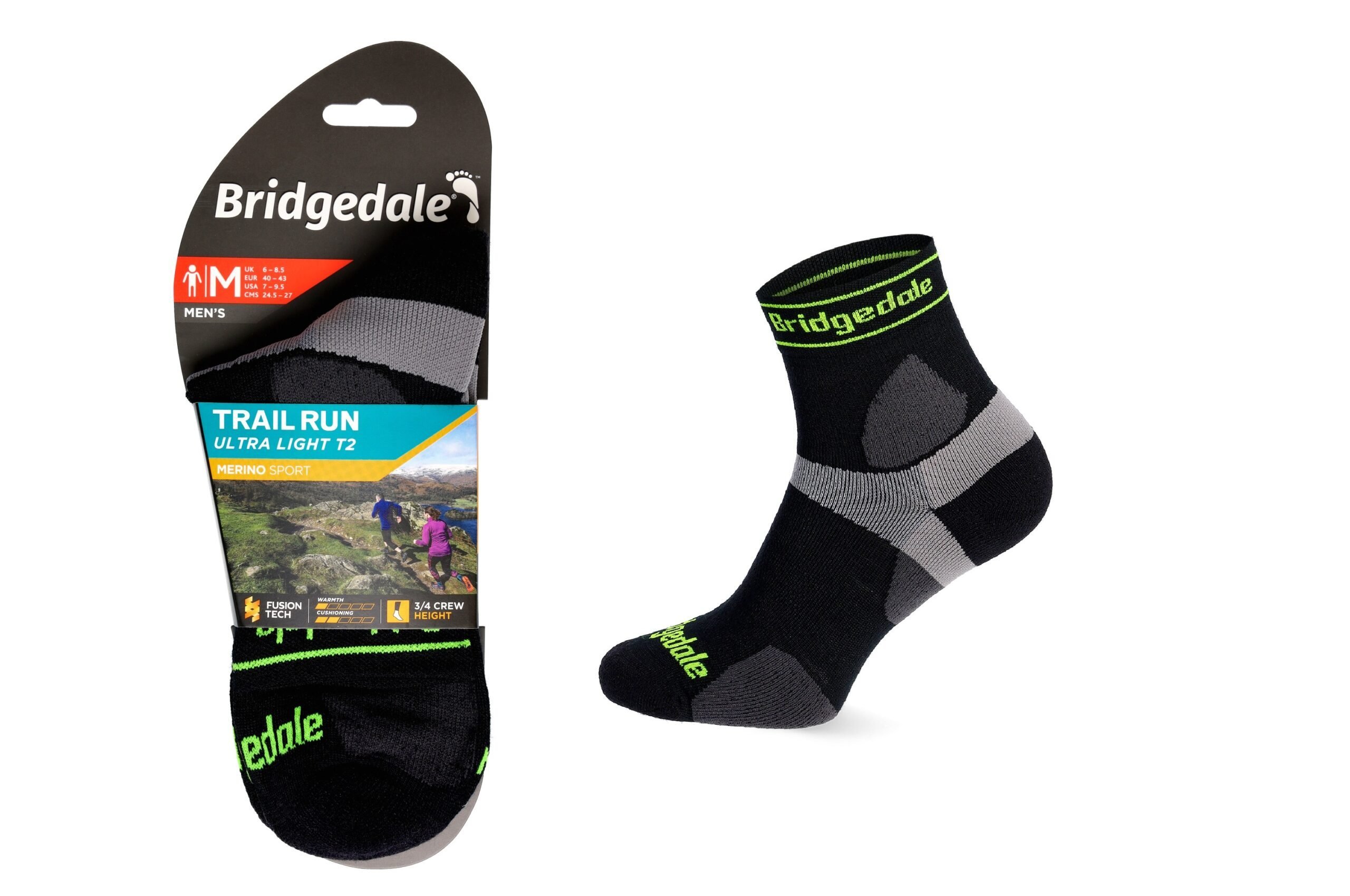 Skarpety Bridgedale UL T2 MERINO 3/4 black M
