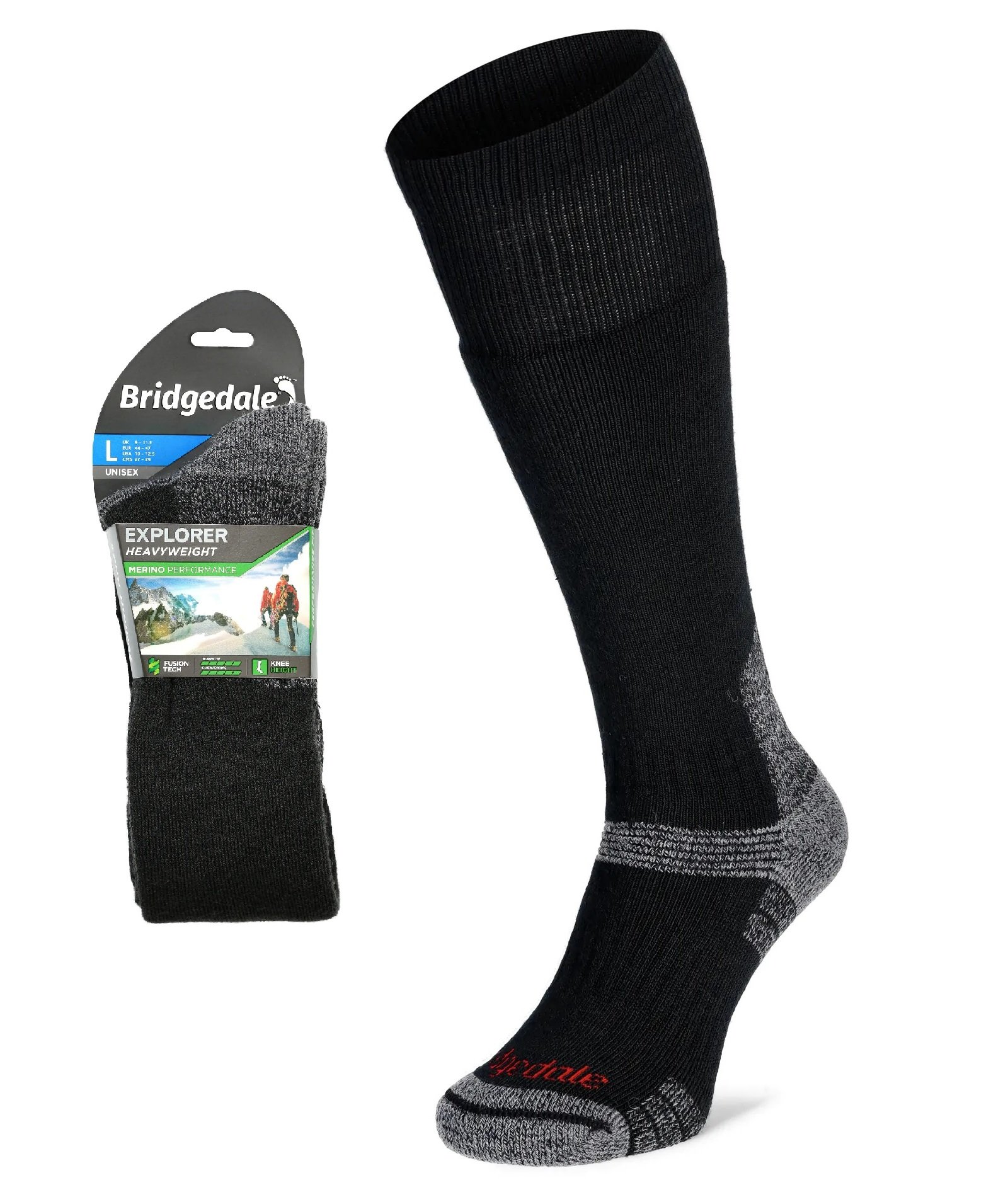 Skarpety Bridgedale EXPLORER HW END KNEE blk M