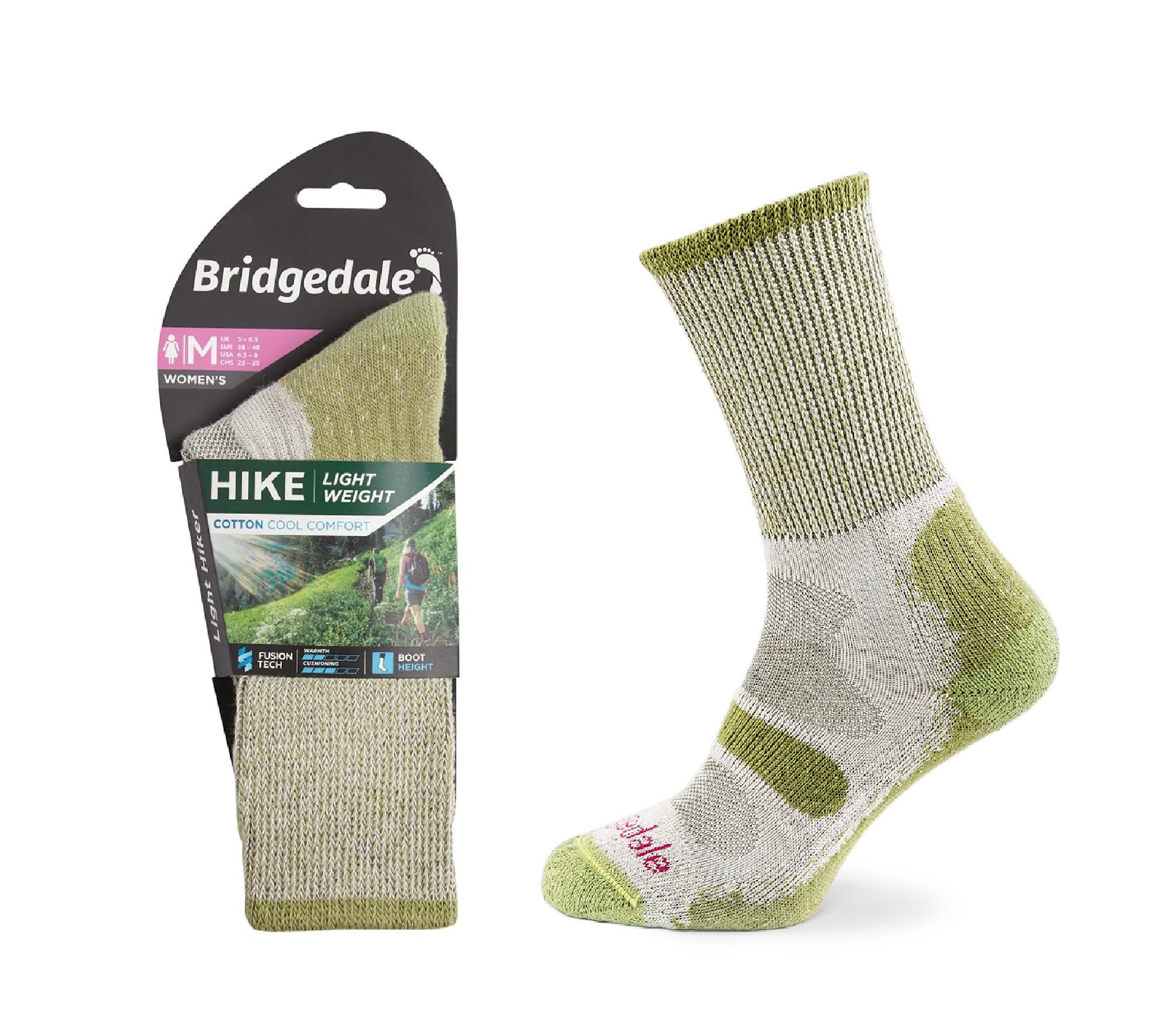 Skarpety Bridgedale HIKE LW COOL COM LD s,green L