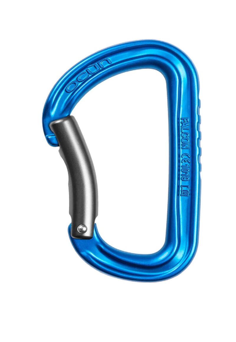 Karabinek zatrzaśnik karabińczyk Ocun FALCON BENT blue/anthracite