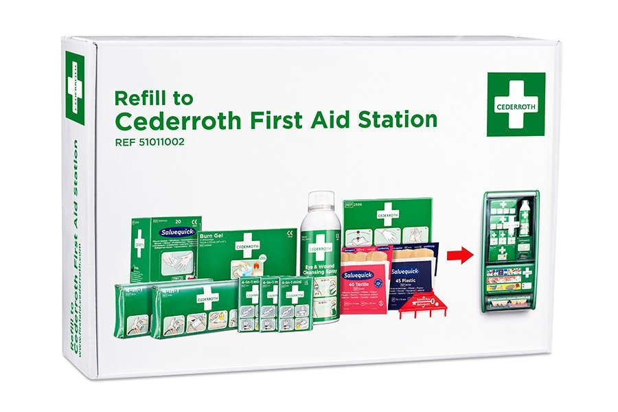 Zestaw uzupełniający do apteczki ściennej Cederroth First Aid Station dla art. 490920 REF 51011002